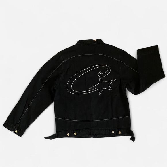 Corteiz C-Star Stitch-Down Denim Jacket Black - size XL - Picture 3 of 8